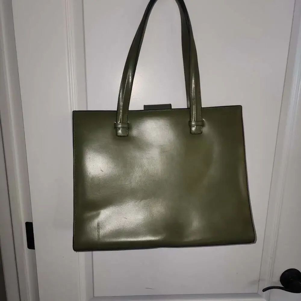 Franklin Covey Genuine Leather Computer Tote